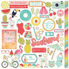 Photo Play Paper - For the Love of Summer Collection - 12 x 12 Cardstock Stickers - Elements
