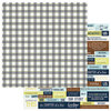 Photo Play Paper - Family Ties Collection - 12 x 12 Double Sided Paper - Plaid