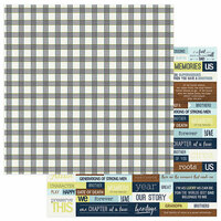 Photo Play Paper - Family Ties Collection - 12 x 12 Double Sided Paper - Plaid