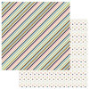 Photo Play Paper - Family Ties Collection - 12 x 12 Double Sided Paper - Multi Stripe