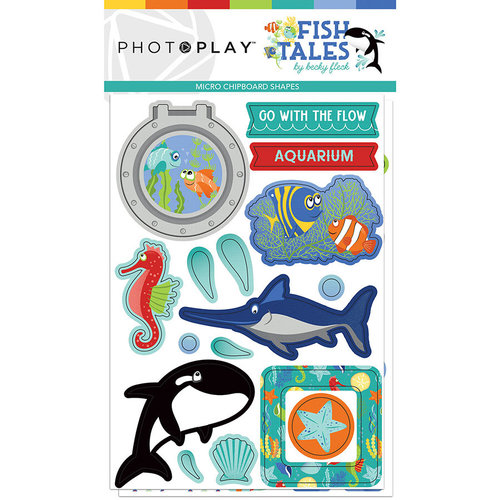 Photo Play Paper - Fish Tales Collection - Chipboard Stickers
