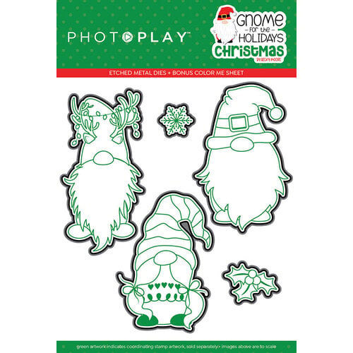 PhotoPlay - Gnome For Christmas Collection - Etched Dies