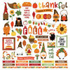 PhotoPlay - Gnome For Thanksgiving Collection - 12 x 12 Cardstock Stickers - Elements