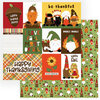PhotoPlay - Gnome For Thanksgiving Collection - 12 x 12 Double Sided Paper - Gobble Gobble