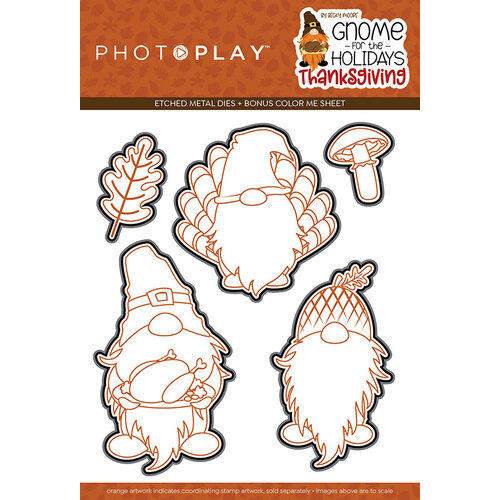 PhotoPlay - Gnome For Thanksgiving Collection - Etched Dies