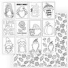 Photo Play Paper - Gnome For Thanksgiving Collection - 12 x 12 Double Sided Paper - Color Me Sheet
