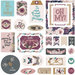 Photo Play Paper - Gypsy Rose Collection - Ephemera - Die Cut Cardstock Pieces