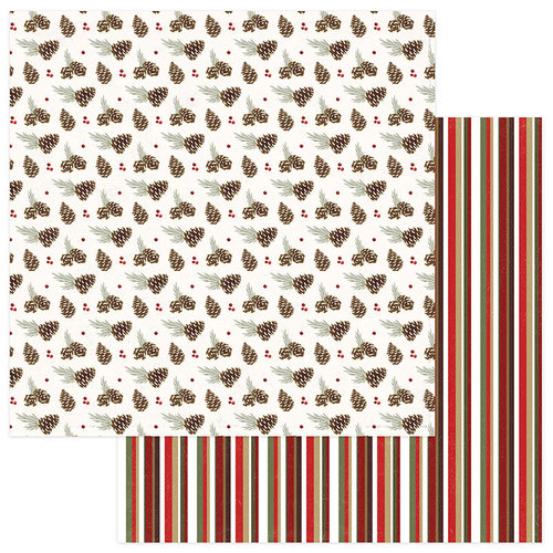 Photo Play Paper - Holiday Cheer Collection - Christmas - 12 x 12 Double Sided Paper - Pine Bough
