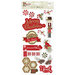 Photo Play Paper - Holiday Cheer Collection - Christmas - Chipboard Stickers