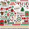 Photo Play Paper - Here Comes Santa Collection - Christmas - 12 x 12 Cardstock Stickers