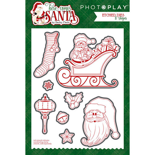 Photo Play Paper - Here Comes Santa Collection - Christmas - Die Set