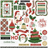 Photo Play Paper - Here Comes Santa Collection - Christmas - Card Kit - 12 x 12 Cardstock Stickers - Elements