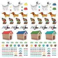 PhotoPlay - Hot Diggity Dog Collection - 12 x 12 Single Sided Paper - Pre-Colored Dies Paper