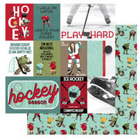 PhotoPlay - The Hockey Life Collection - 12 x 12 Double Sided Paper - Play Hard