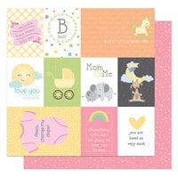 PhotoPlay - Hush Little Baby Collection - 12 x 12 Double Sided Paper - Little Girl