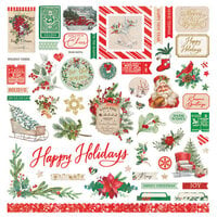 PhotoPlay - Holiday Charm Collection - 12 x 12 Cardstock Stickers - Elements