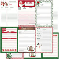 ColorPlay - Holiday Recipe Cards Collection - Christmas - 12 x 12 Double Sided Paper - Vertical