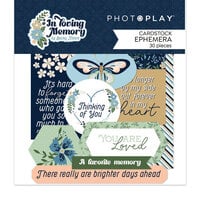 PhotoPlay - In Loving Memory Collection - Ephemera - Die Cut Cardstock Pieces