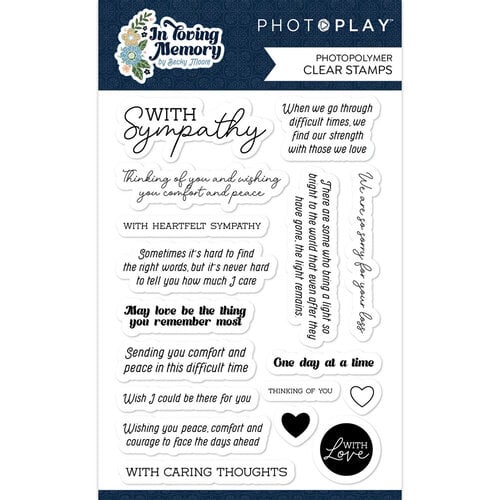 PhotoPlay - In Loving Memory Collection - Clear Photopolymer Stamps