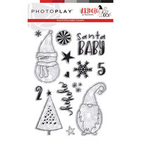 PhotoPlay - Kringle and Co. Collection - Christmas - Clear Photopolymer Stamps - Ho Ho Ho