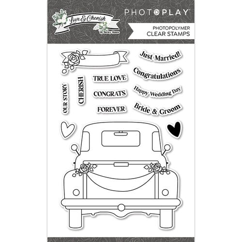 PhotoPlay - Love and Cherish Collection - Clear Photopolymer Stamps