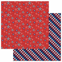 Photo Play Paper - Live Free Collection - 12 x 12 Double Sided Paper - Patriotic