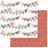 Photo Play Paper - Like a Girl Collection - 12 x 12 Double Sided Paper - XOXO