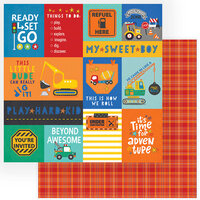PhotoPlay - Little Builder Collection - 12 x 12 Double Sided Paper - My Sweet Boy