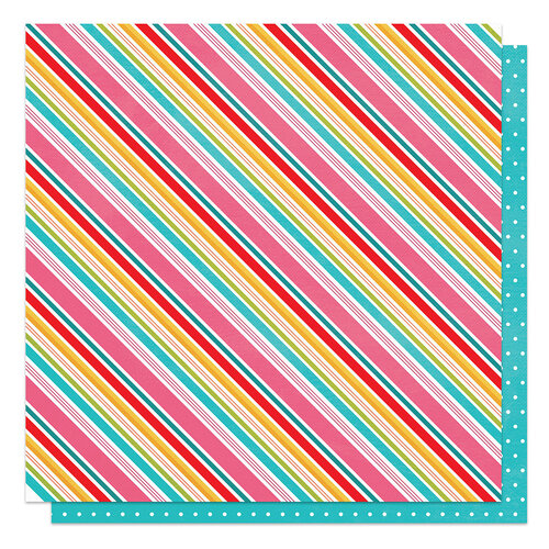 PhotoPlay - Little Chef Collection - 12 x 12 Double Sided Paper - Sweet Stripe