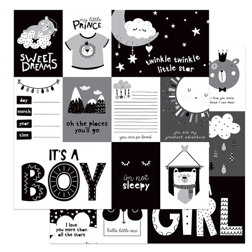 PhotoPlay - Little One Collection - 12 x 12 Double Sided Paper - Little One Sweet Dreams