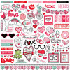 Photo Play Paper - Love Notes Collection - 12 x 12 Cardstock Stickers - Elements