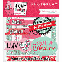 Photo Play Paper - Love Notes Collection - Ephemera - Die Cut Cardstock Pieces