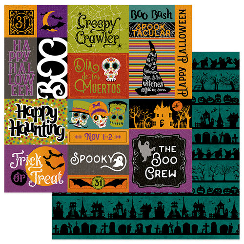 Photo Play Paper - Matilda and Godfrey Collection - Halloween - 12 x 12 Double Sided Paper - Trick or Treat