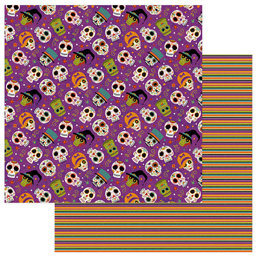 Photo Play Paper - Matilda and Godfrey Collection - Halloween - 12 x 12 Double Sided Paper - Dia de los Muertos