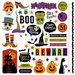 Photo Play Paper - Matilda and Godfrey Collection - Halloween - 12 x 12 Cardstock Stickers - Elements