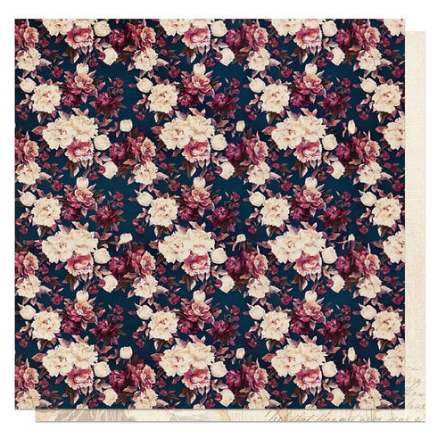 PhotoPlay - Midnight Garden Collection - 12 x 12 Double Sided Paper - Bold Floral