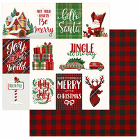 Photo Play Paper - Mad 4 Plaid Christmas Collection - 12 x 12 Double Sided Paper - Jingle