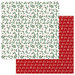 Photo Play Paper - Mad 4 Plaid Christmas Collection - 12 x 12 Double Sided Paper - Holly
