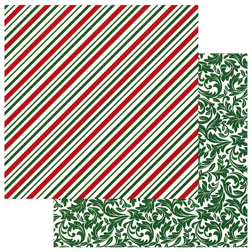 Photo Play Paper - Mad 4 Plaid Christmas Collection - 12 x 12 Double Sided Paper - Candy Cane