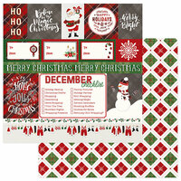 Photo Play Paper - Mad 4 Plaid Christmas Collection - 12 x 12 Double Sided Paper - Ho Ho Ho