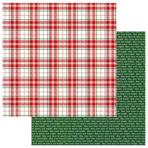 Photo Play Paper - Mad 4 Plaid Christmas Collection - 12 x 12 Double Sided Paper - Merry
