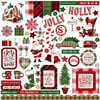 Photo Play Paper - Mad 4 Plaid Christmas Collection - 12 x 12 Cardstock Stickers - Elements