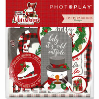 Photo Play Paper - Mad 4 Plaid Christmas Collection - Ephemera - Die Cut Cardstock Pieces