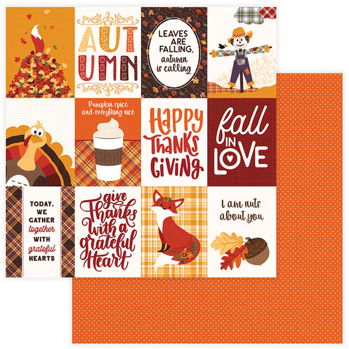 Photo Play Paper - Mad 4 Plaid Fall Collection - 12 x 12 Double Sided Paper - Fall In Love