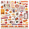 Photo Play Paper - Mad 4 Plaid Fall Collection - 12 x 12 Cardstock Stickers - Elements