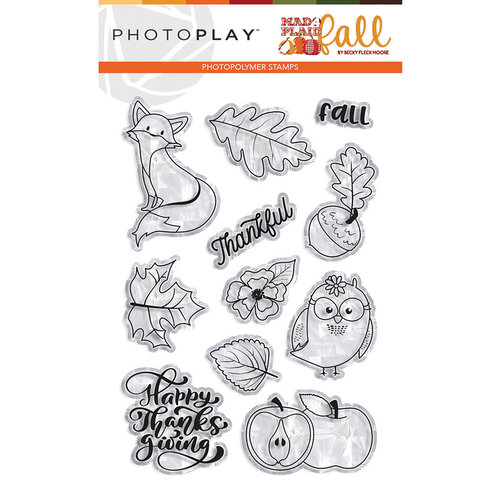 Photo Play Paper - Mad 4 Plaid Fall Collection - Clear Photopolymer Stamps