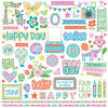 Photo Play Paper - Mad 4 Plaid Happy Collection - 12 x 12 Cardstock Stickers - Elements