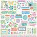 PhotoPlay - Mad 4 Plaid Happy Collection - 12 x 12 Cardstock Stickers - Elements