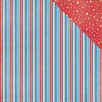 Photo Play Paper - Main St Parade Collection - 12 x 12 Double Sided Paper - Stripes