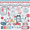 Photo Play Paper - Main St Parade Collection - 12 x 12 Cardstock Stickers - Elements